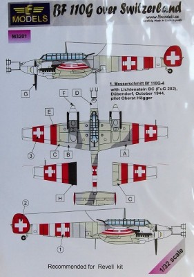 LF Model M3201 Mask Bf 110G over Switzerland (REV) 1/32