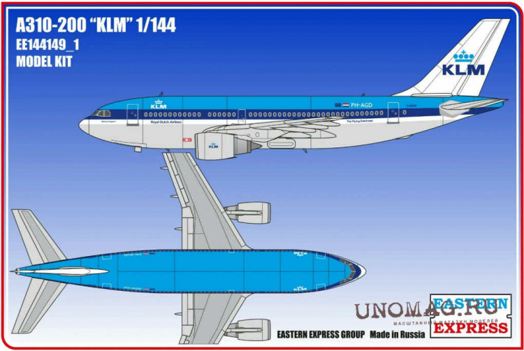 Восточный Экспресс 144149-1 Airbus A310-200 KLM (Limited Edition) 1/144