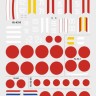 Rising Decals 72113 Decal 25th Hiko Sentai (12x camo) 1/72