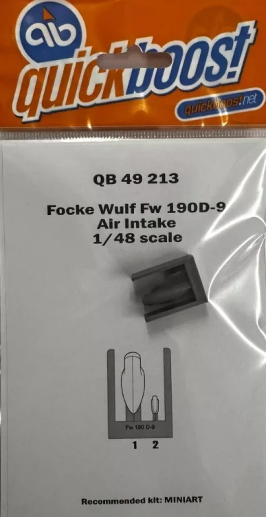 Quickboost 49213 Fw 190D-9 air intake (MINA) 1/48