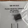 Quickboost 49213 Fw 190D-9 air intake (MINA) 1/48