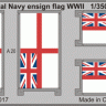 Eduard 53182 Royal Navy ensign flag WWII STEEL 1/350