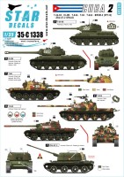 Star Decals 35-C1338 Tanks & AFVs in Cuba # 2.T-34-85, IS-2M, T-54A, T-55, T-62A, ZSU-57-2, BRDM-2 (9P122) 1/35