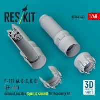 Reskit RSU48-473 F-111 (A,B,C,D,E) exh.nozzles (open & closed) 1/48