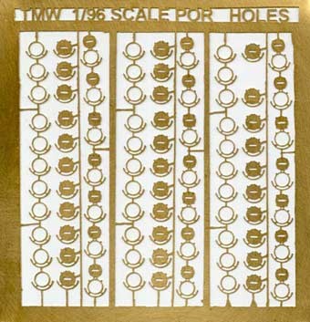 Tom's Modelworks 9604 12&quot; port holes 1/96