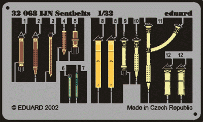 Eduard 32505 Seatbelts IJN