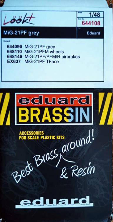 Eduard 644108 BRASSIN MiG-21PF grey Lookplus 1/48