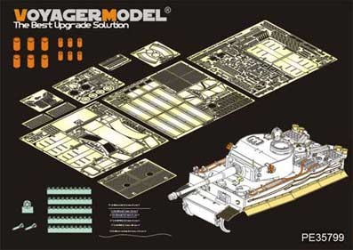 Voyager Model PE35799 WWII German Tiger I Initial Production Afrika korp(RMF RM-5001) 1/35