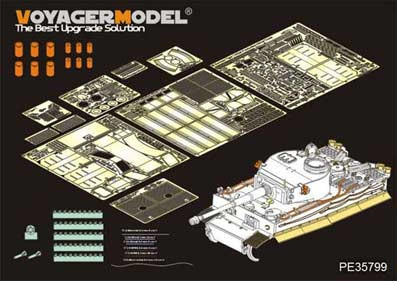 Voyager Model PE35799 WWII German Tiger I Initial Production Afrika korp(RMF RM-5001) 1/35