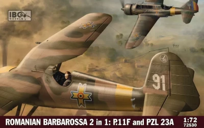 IBG Models 72530 PZL 23A &amp; PZL P.11F in Romanian Service 1/72
