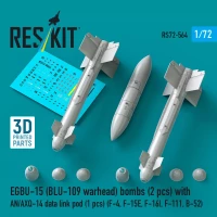 Reskit 72564 EGBU-15 (BLU-109 warhead) w/ AN/AXQ-14 pod 1/72