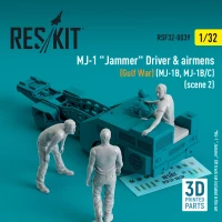 Reskit F32039 MJ-1 Driver&airmens (Gulf War) scene 2 1/32