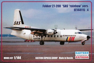 Восточный Экспресс 144115-4 Пассажирский самолет Fokker F-27-200 SAS 1/144