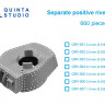 Quinta studio QRV-002 Отдельные внешние заклепки, 0.5мм, 660 шт