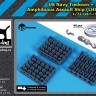 Black Dog MA72001 US NAVY tiedown+padaye (LHA/LHD) (3D-Printed) 1/72