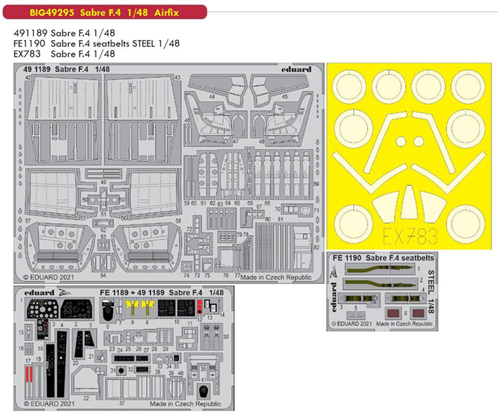 Eduard BIG49295 Sabre F.4 (AIRFIX) 1/48