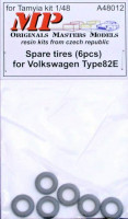 Mp Originals Masters Models MP-A48012 1/48 Spare tires for Volkswagen Type 82E (6 pcs.)