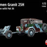 Attack Hobby 72925 Ph.Granit 25H Kubelwagen w/ Pak 36 (incl.PE) 1/72