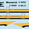 F-rsin Plastic FRP4083 Airbus A300-600 Monarch laser-printed decals (includes Revell RV4206 Beluga parts) 1/144