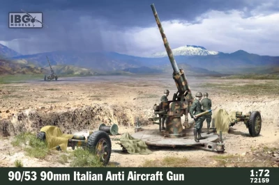 IBG Models 72159 90/53 90 mm Italian Anti Aircraft Gun 1/72