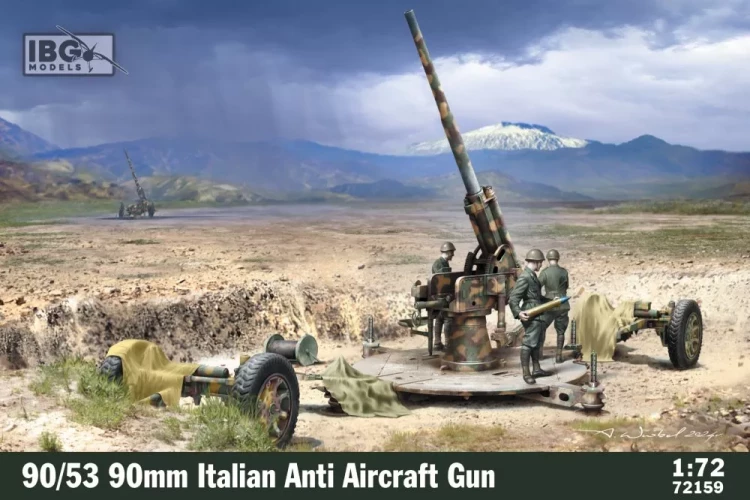 IBG Models 72159 90/53 90 mm Italian Anti Aircraft Gun 1/72