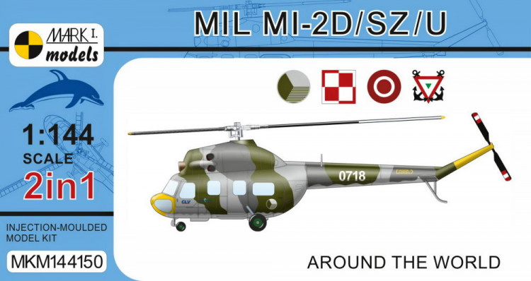 Mark 1 Models MKM-144.150 Mil Mi-2 D/SZ/U 'Around the World' (2-in-1) 1/144