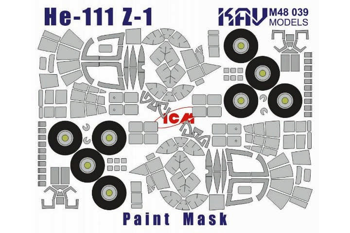 KAV M48039 He-111Z-1 (ICM 48260) Маска на остекление