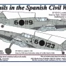 AML AMLC144003 Decals Emils in the Spanish Civil War 1/144