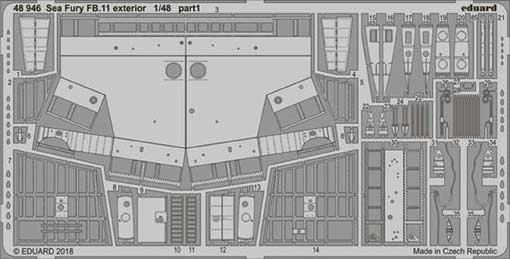 Eduard 48946 Sea Fury FB.11 exterior 1/48