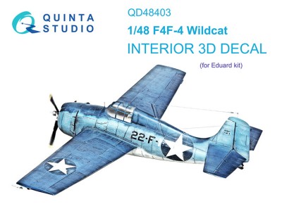 Quinta Studio QD48403 F4F-4 Wildcat (Eduard) 1/48
