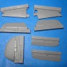 Vector VDS48-142 P-39 Airacobra рулевые поверхности (Hasegawa) 1/48
