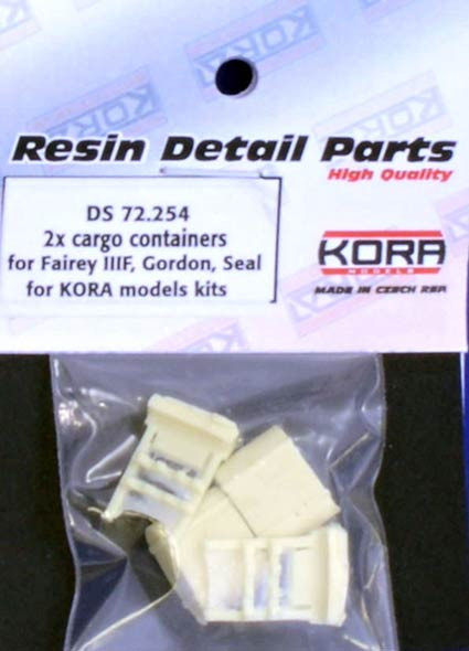 Kora Model DS72254 Cargo containers for Fairey IIIF (2 pcs.) 1/72