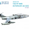 Quinta studio QD32130 TF-104G (Italeri) 3D Декаль интерьера кабины 1/32