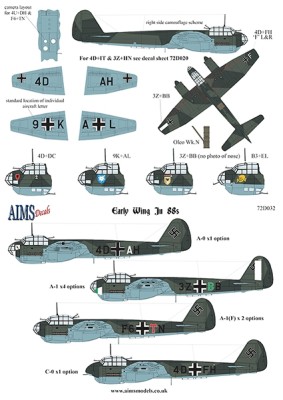 Aims AIMS72D032 Junkers Ju-88A-1 1/72