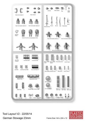 Plastic Soldier WW2V20021 1/72nd German stowage and tank commanders