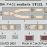 Eduard 33264 1/32 P-40E seatbelts STEEL (TRUMP)
