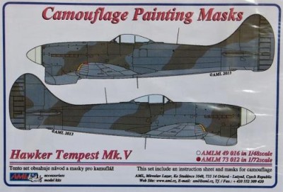 AML AMLM73012 Маска камуфляж Hawker Tempest Mk.V (WWII) 1/72