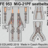 Eduard FE953 1/48 MiG-21PF seatbelts STEEL (EDU)