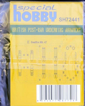 Special Hobby SH72441 1/72 British Post-War Underwing Armament
