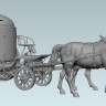 Copper State Models F35-047 Фигуры, Пара лошадей для броневой каретки 1/35