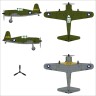 Dora Wings 72040 Vultee P-66 Vanguard (4x camo) 1/72