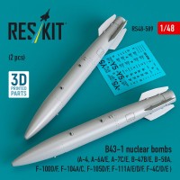 Reskit 48589 B43-1 nuclear bombs (2 pcs.) 1/48