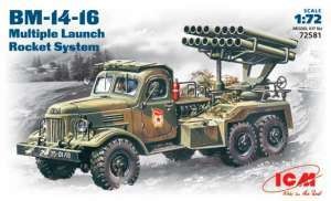 ICM 72581 БM-14-16, реактивная система залпового огня на базе Зил-157 1/72
