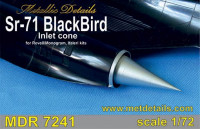 Metallic Details MDR7241 Lockheed SR-71 Blackbird inlet cone (designed to be used with Italeri, Monogram and Revell kits) 1/72
