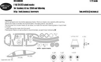 New Ware NWA-M0389 1/72 Mask F-15E BASIC (ACAD 12550)