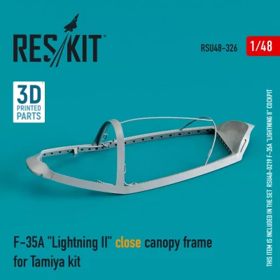 Reskit U48326 F-35A 'Lightning II' close canopy frame (TAM) 1/48