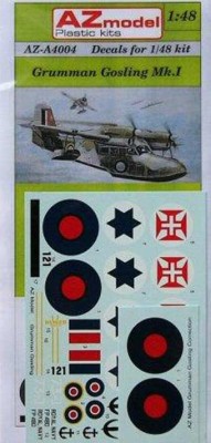 AZ Model A4004 Decals for Grumman Gosling Mk.I 1/48 1/72