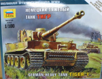 Звезда 6256 Немецкий тяжелый танк Tiger I 1/100
