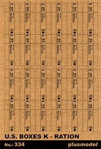 Plus model 334 U. S. boxes Ration K 1:35
