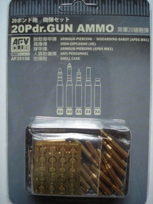 AFV Club AF35158 British 20 Prd. Ammo 1/35